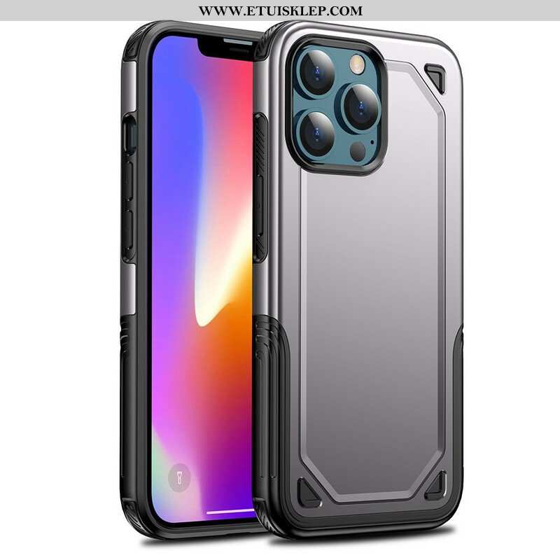 Etui do iPhone 13 Pro Efekt Metalicznego Pancerza